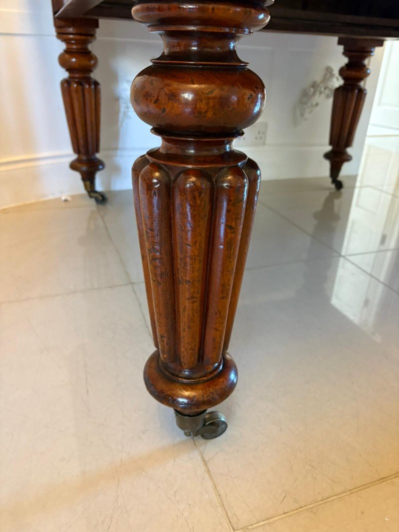 Antique Victorian Quality Mahogany 10/12 Seater Extending Dining Table - Image 16